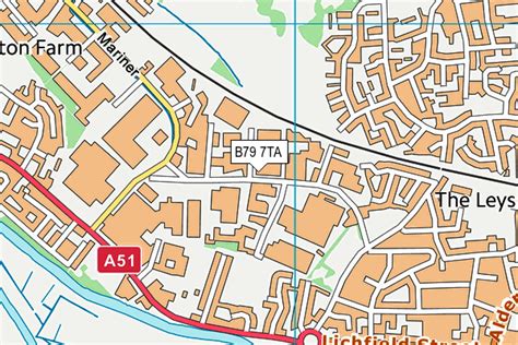 Map of B79 7TA postcode .